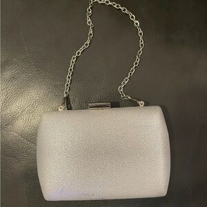 Elegant Silver Chain Clutch